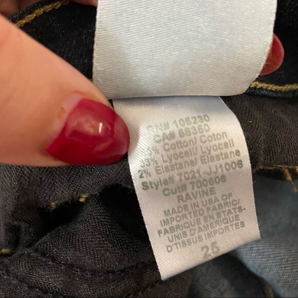 joie Sz 25 Dark Wash Mid-Rise Skinny Jeans - Picture 5 of 7